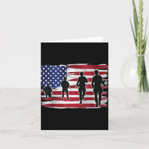 Memorial Day Patriotic Thank You Veterans Lives Card