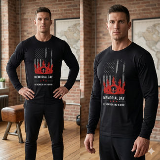 Memorial Day Patriotic US Flag Soldier Honor Sweatshirt