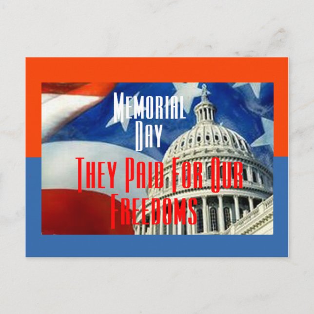 Memorial Day Postcard (Front)