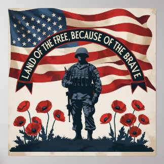 Memorial Day Poster Prints Never Forget