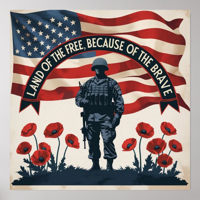 Memorial Day Poster Prints Never Forget (Front)