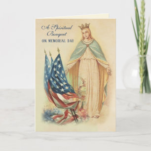 MEMORIAL DAY RELIGIOUS SPIRITUAL BOUQUET CATHOLIC CARD