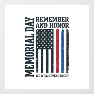 Memorial Day Remember And Honour Tribute Vector De