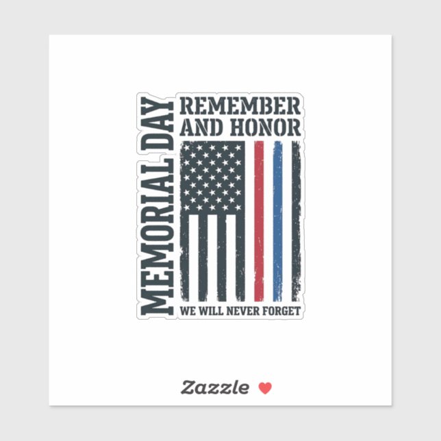 Memorial Day Remember And Honour Tribute Vector De (Sheet)