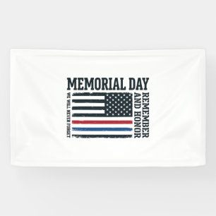 Memorial Day Remember And Honour Tribute Vector De Banner