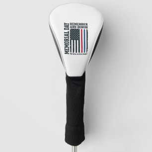 Memorial Day Remember And Honour Tribute Vector De Golf Head Cover