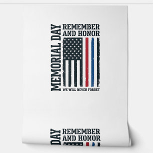 Memorial Day Remember And Honour Tribute Vector De Wallpaper