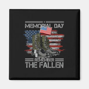 Memorial Day Remember The Fallen Veteran Military Magnet