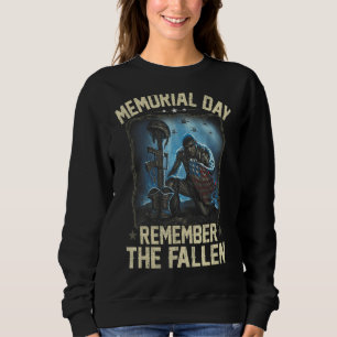 Memorial Day Remember The Fallen Veteran Military Sweatshirt