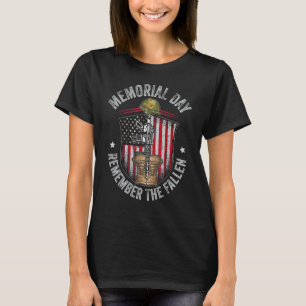 Memorial Day Remember The Fallen Veterans Day Vete T-Shirt