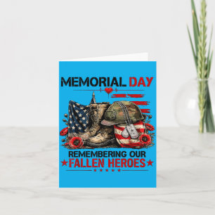 Memorial Day Remembering Fallen Heroes Patriotic Card