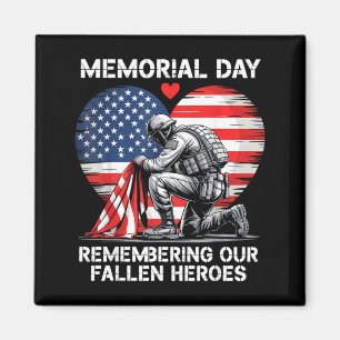 Memorial Day Remembering Fallen Heroes Patriotic Magnet