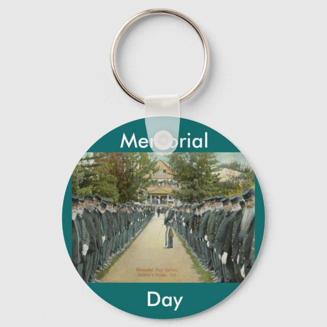 Memorial Day Review Soldiers Home Keychain (Front)