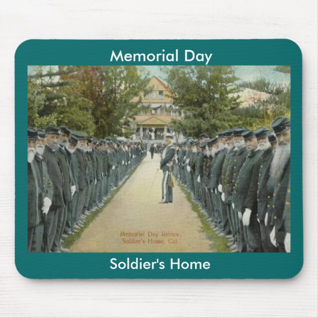 Memorial Day Review Soldiers Home Mouse Pad (Front)