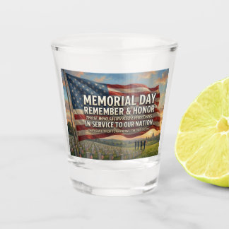 Memorial Day Shot Glass