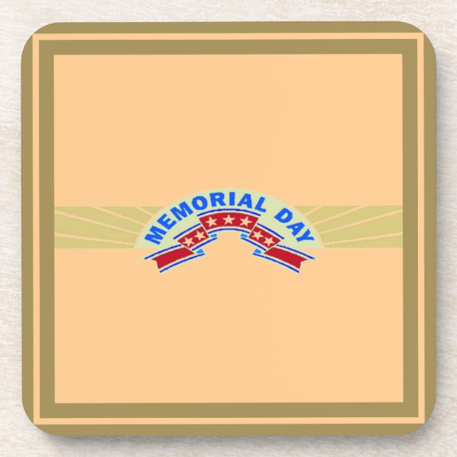 Memorial Day Stars - Coaster (Front)