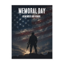 Memorial Day Stars & Stripes Soldier Tribute