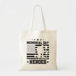 Memorial Day USA Flag Funny Party Veterans Day  Tote Bag