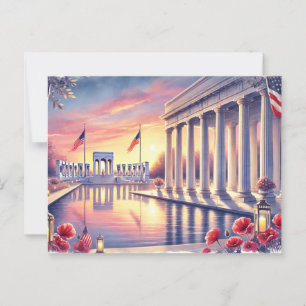  Memorial Day ,USA Postcard