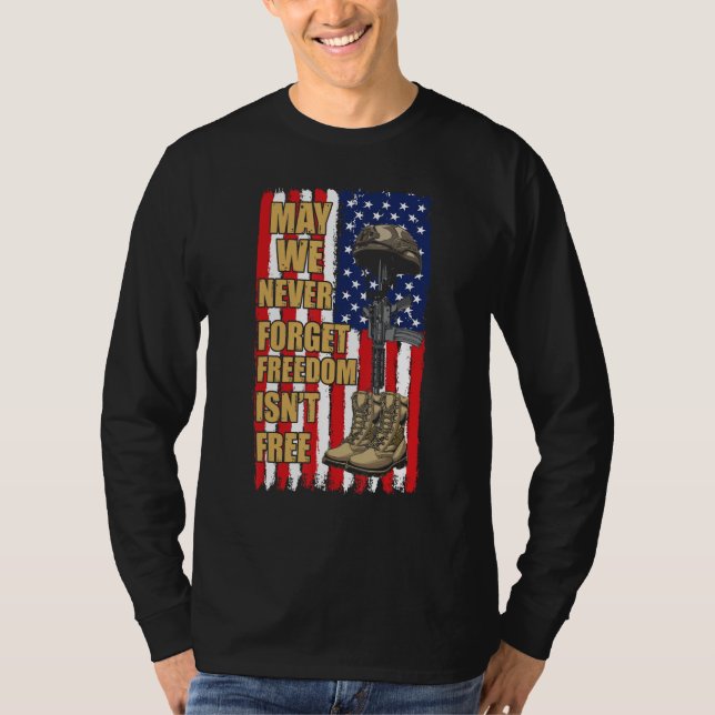 Memorial Day Veteran Freedom Isn t Free Veterans D T-Shirt (Front)