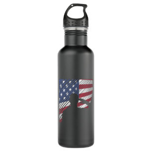 Memorial Day Veterans Day US Flag Soldier 710 Ml Water Bottle