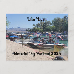 Memorial Day Weekend in Lake Havasu Holiday Postcard
