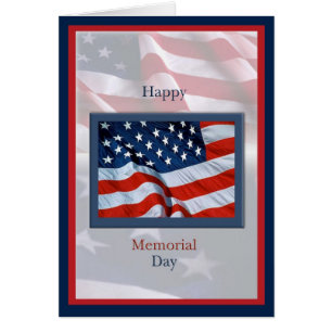 Memorial Day with Flags Card
