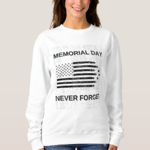 Memorial Day Wounded Warrior Military Veteran Sweatshirt