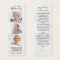 Memorial Elegant 3 Photo Funeral Prayer Bookmark