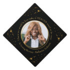 Memorial Elegant Graduate Custom Photo Gold Stars