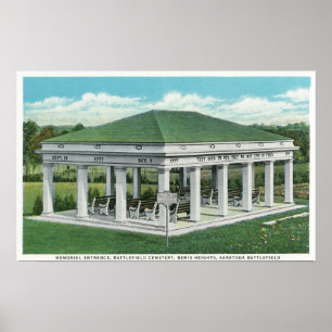 Memorial Entrance at Battlefield Cemetery View Poster