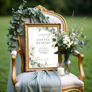 Memorial Exquisite Flowers & Eucalyptus Wedding  Poster