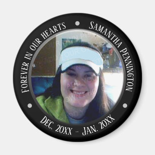 Memorial Forever in Our Hearts Photo Magnet