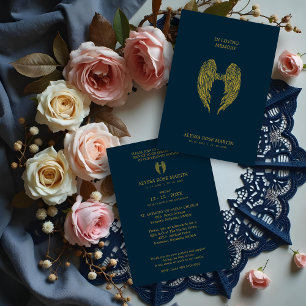 Memorial Funeral Angel Wings Dear One Passed Away