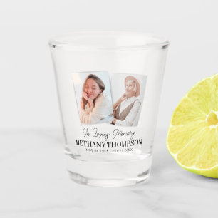 Memorial Funeral Favour Photo Shot Glass