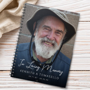 Memorial Funeral Photo Guest Notebook
