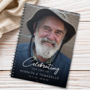Memorial Funeral Photo Guest Notebook