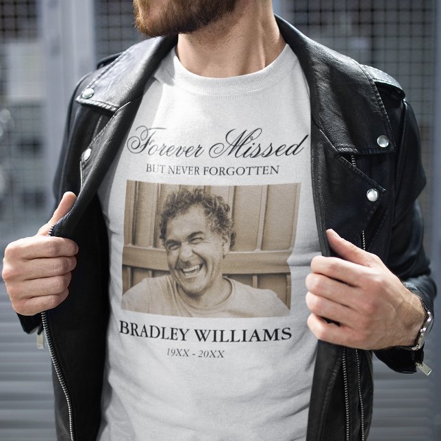 Memorial Funeral Photo Remembrance T-Shirt (Creator Uploaded)