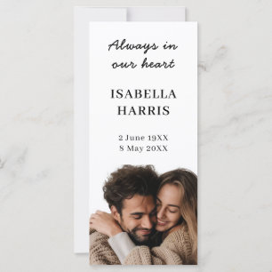 Memorial Funeral Poem Photo Design