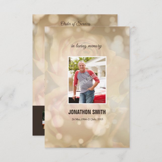 Memorial Funeral Template (Front/Back)