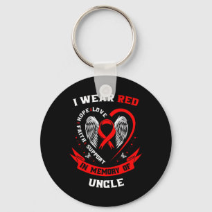 Memorial Gifts For Loss Of Uncle Heart Disease Awa Key Ring