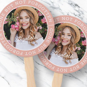 Memorial Gone But Not Forgotten Modern Photo Hand Fan