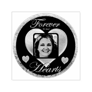 Memorial Heart Add Name Self-inking Stamp