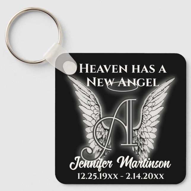 Memorial Heaven Has a New Angel Key Ring (Front)