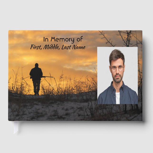  Memorial Hunter Hunting Stalking Game Guest Book (Front)