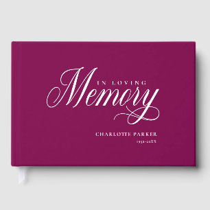 Memorial "In Loving memory" Berry Guest Book