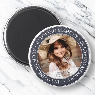 Memorial In Loving Memory Classic Custom Photo Magnet
