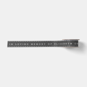 Memorial In Loving Memory Modern Simple Satin Ribbon