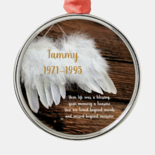 Memorial, In Memory, Metal Tree Decoration
