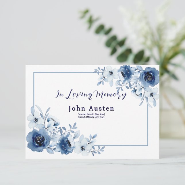 Memorial Invitation (Standing Front)